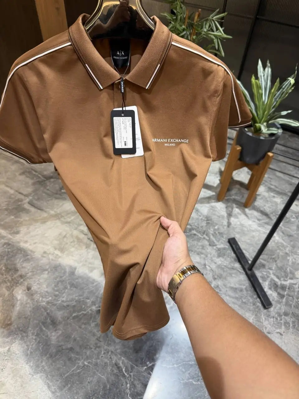 Arman i Exchange Brown Imported lycra polo with Box
