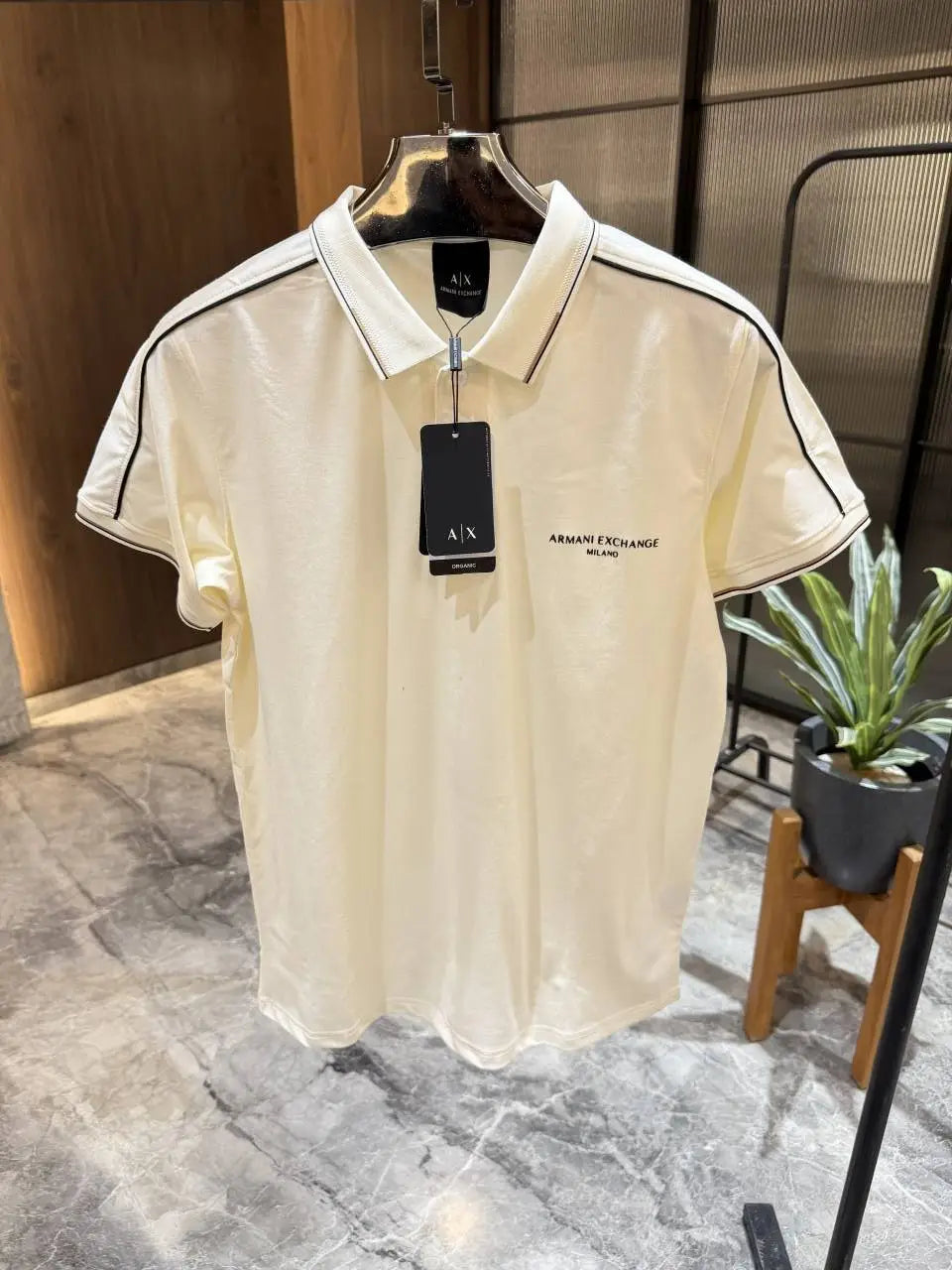 Arman i Exchange Offwhite Imported lycra polo with Box
