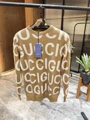 Gucc i Light Brown Premium Knitted Lycra