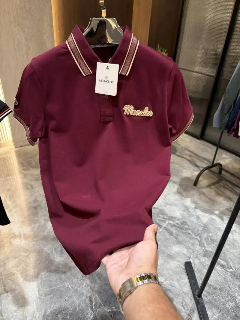 Moncle r Maroon Polo Tshirt