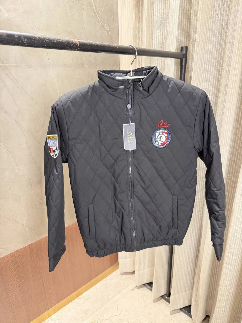 Ralph Laure n Balck Jacket Bomber Full sleeves