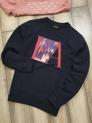 Emporio Arman i Navy blue Sweatshirt Imported
