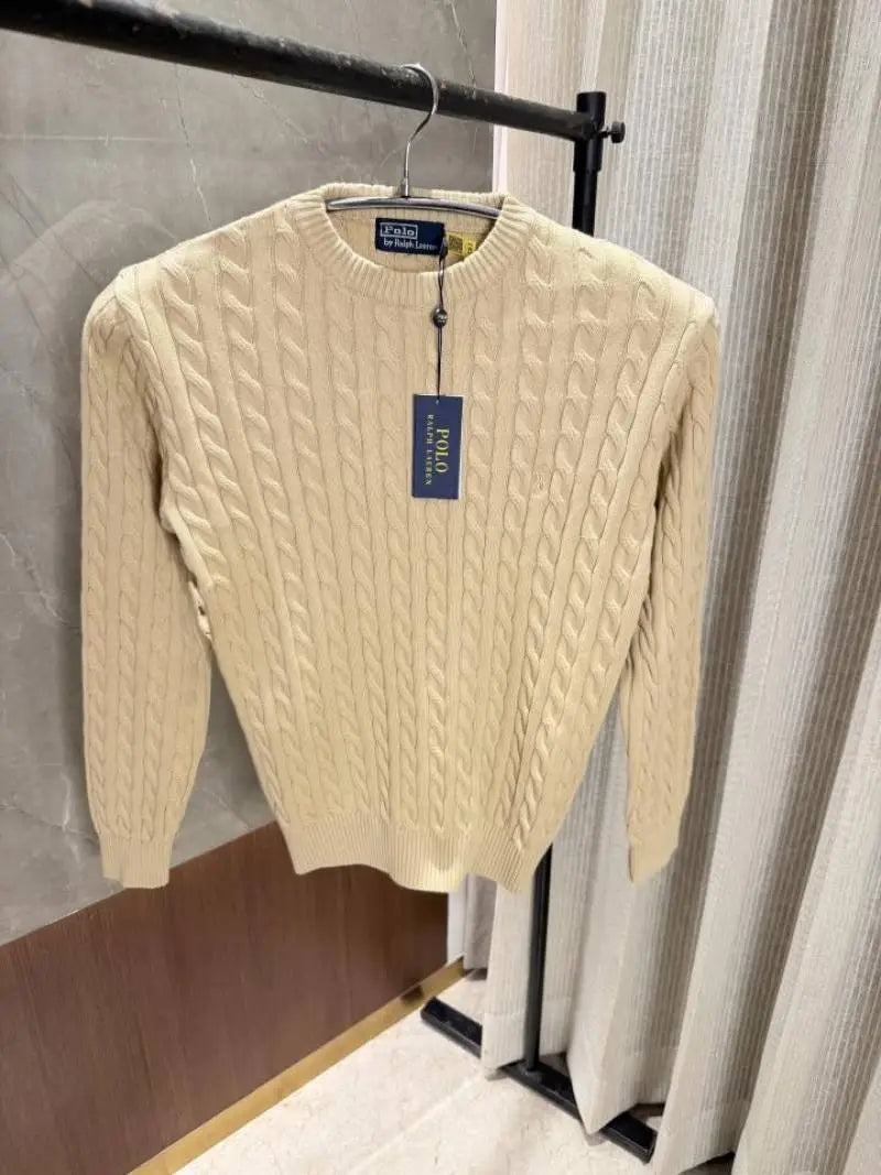 Ralph Laure n Beige Knitted Woolen pullover