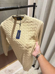 Ralph Laure n Beige Knitted Woolen pullover