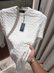 Ralph Laure n White Knitted Woolen pullover