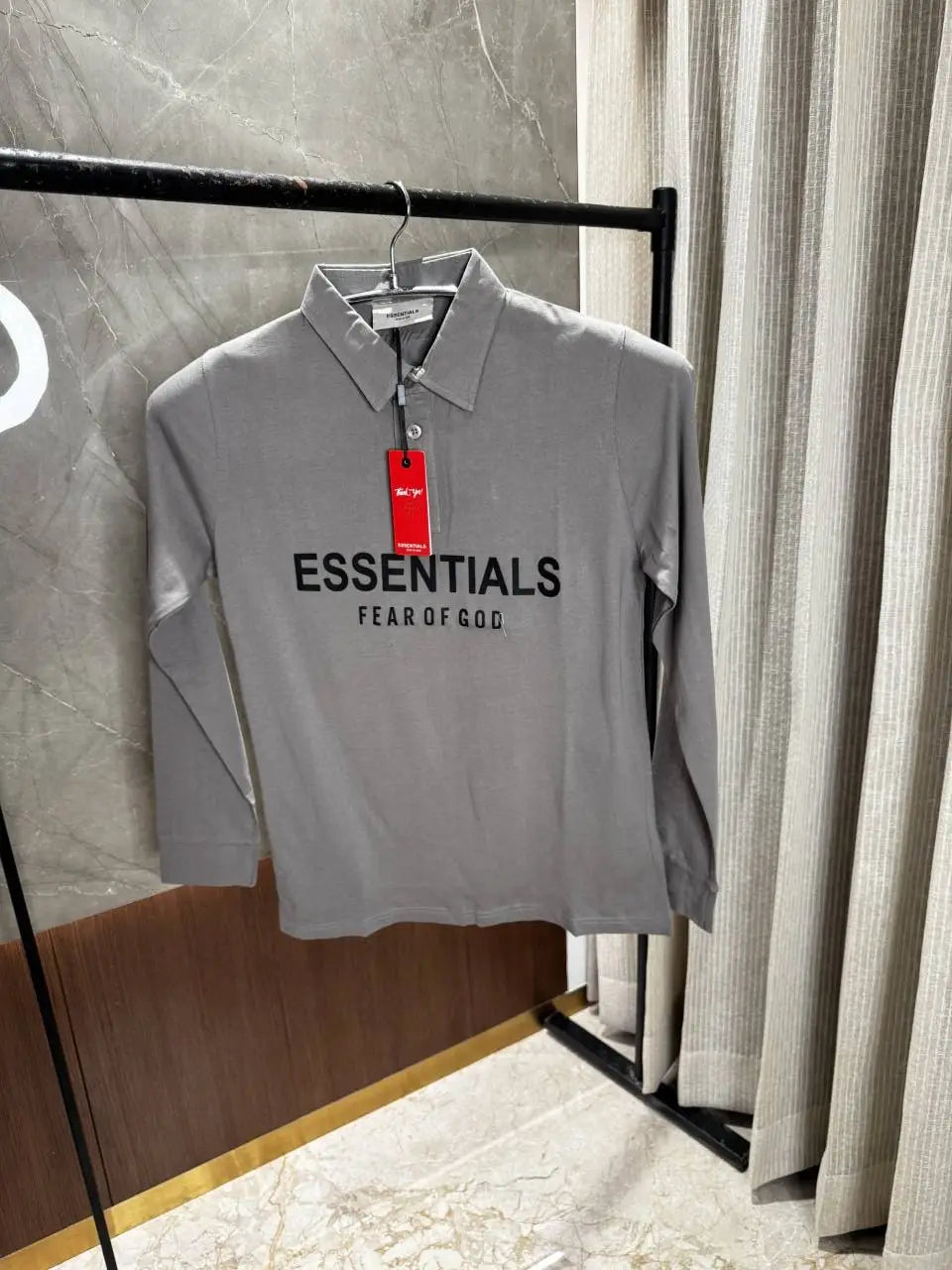 Essential_s Grey Full sleeves Tshirt