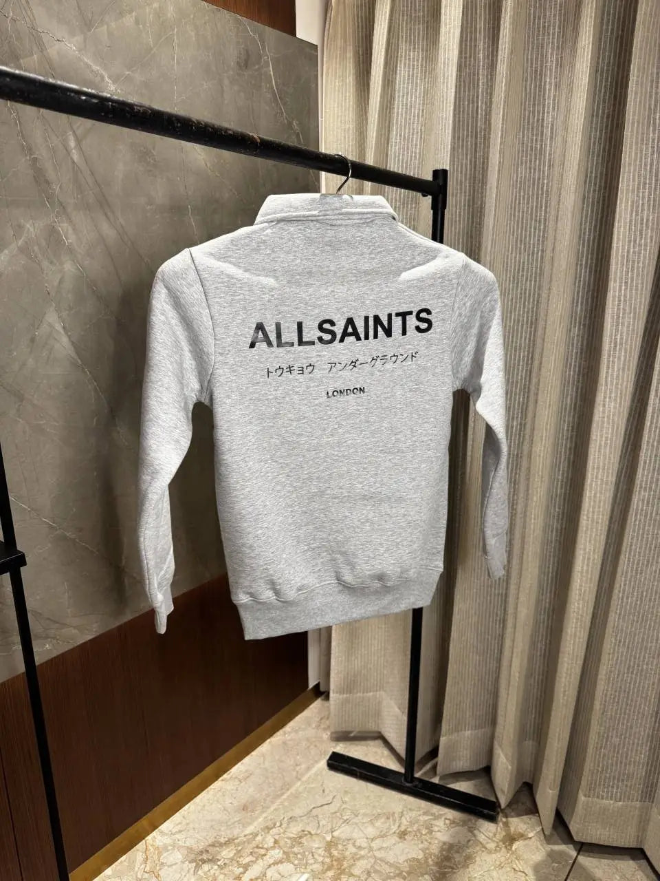 All saints Grey sweatshirt Back print