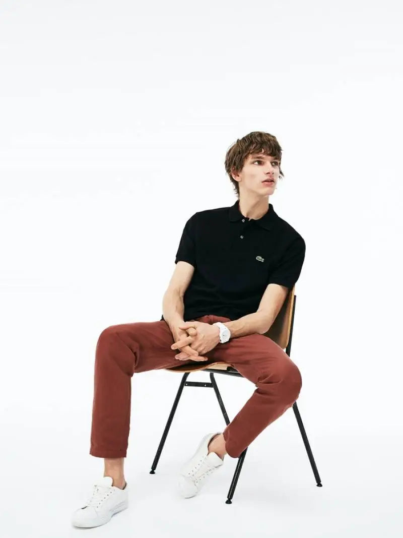 LACOST_E BLACK PREMIUM CLASSIC POLO