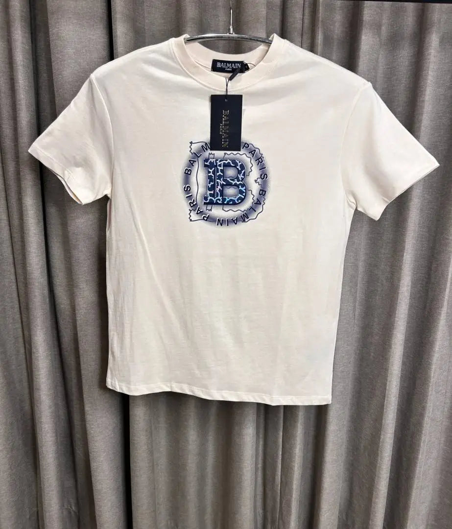 BALMAI_N BEIGE FRONT PRINT WORK PREMIUM TSHIRT