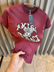 AMIR_I MAROON PREMIUM FRONT PRINT IMPORTED TSHIRT