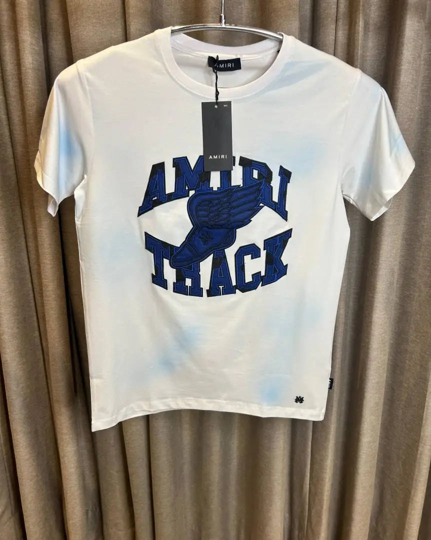 AMIR_I WHITE BLUE PREMIUM FRONT PRINT IMPORTED TSHIRT