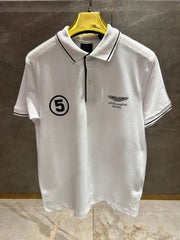 HACKET_T WHITE BLACK x ASTON MARTIN PREMIUM POLO