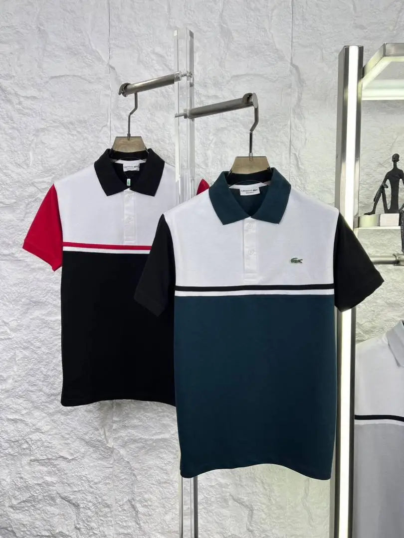 LACOST_E BLUE WHITE PREMIUM IMPORTED POLO