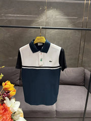 LACOST_E BLUE WHITE PREMIUM IMPORTED POLO