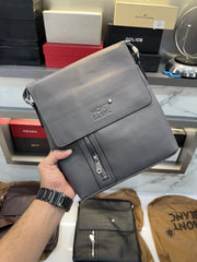Mont Blanc Grey Classic Crossbody Bag
