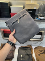 Mont Blanc Grey Classic Crossbody Bag