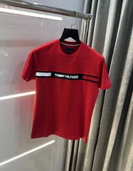 Tommy Hilfiger Red Logo Work Premium T-Shirt