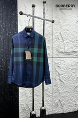 Burberr y Design 2 Checks Premium Shirt With Original Bo_-x Packing
