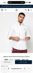 Brooks Brother White Oxford Premium Shirt