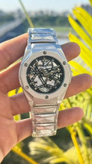 HUBLOT Tourbillon diamond cut chain