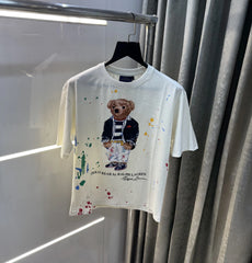 Ralph Lauren White Teddy 🧸 Edition Imported Oversized T-Shirt