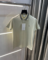 Calvin  Klein Cream Embroidery Logo Premium Polo T-Shirt