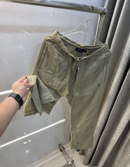 Ralph Lauren Olive Premium Linen Trouser