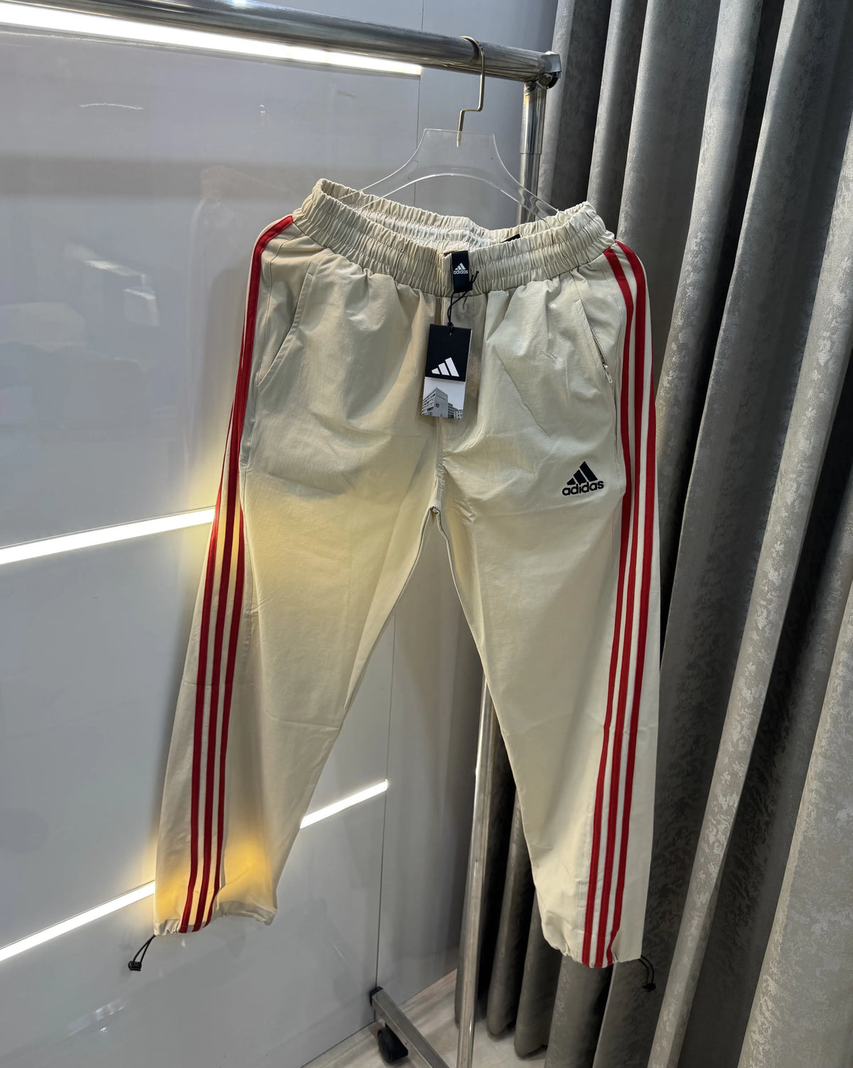Adidas Cream Logo Work Premium Trackpant