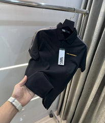 Karl Lagerfled Black Imported Polo T-Shirt