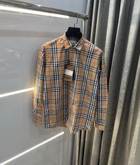 Burberry Beige Small Checks Premium Shirt