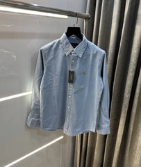 Ralp.h  Laure.n Sky Blue denim shirt Embroidery Logo