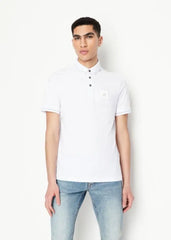 Arman i Exchange White Patch Logo Premium Polo T-Shirt