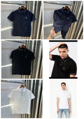Arman i Exchange White Patch Logo Premium Polo T-Shirt