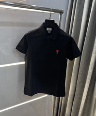 Ami paris Black Logo Work Premium Imported T-Shirt