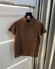 Tommy Hilfiger Brown Premium Knitted Polo T-Shirt