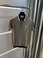 Lacost e Black Imported Knitted Polo T-Shirt