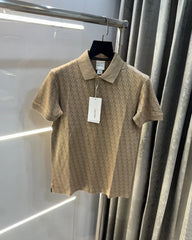 Calvin Klein Beige Logo Work Premium Polo T-Shirt