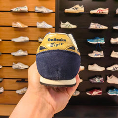 Onitsuka Tiger Serrano Midnight Pure Gold Mens 7A Premium Sneakers D-2018