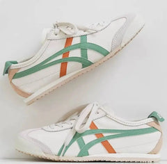 Onitsuka Tiger Mexico 66 Cream Green Orange Mens 7A Premium First Copy D-1840