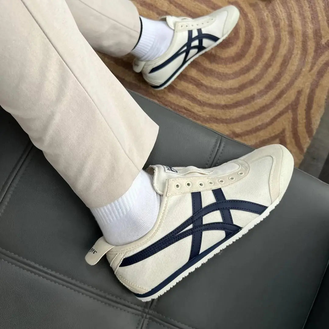 Onitsuka Tiger Mexico 66 Slip On Beige Navy  179
