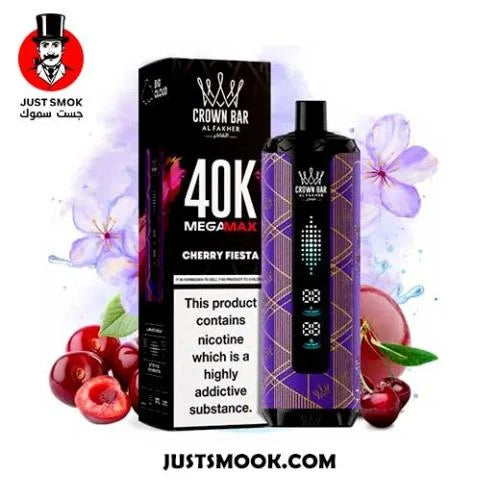 AL Fakher 40000 Puffs Crown Bar Mega Max cherry fiesta