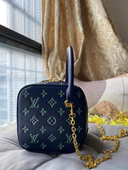 Louis Vuitton LV Limited Edition 2025 New Square Bag With Dust Bag (Navy Green - 964)