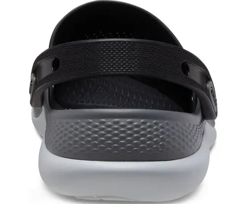 Crocs Unisex Literide 360 Clog - Black with Grey & Slate Sole