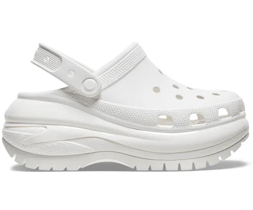 WMNS  CROCS WHITE CHUNKY CROCS CLOG - COMFORT & STYLE