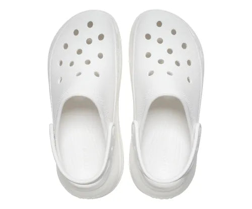 WMNS  CROCS WHITE CHUNKY CROCS CLOG - COMFORT & STYLE