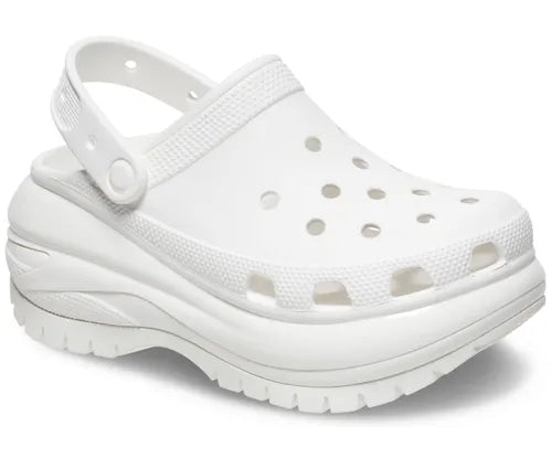 WMNS  CROCS WHITE CHUNKY CROCS CLOG - COMFORT & STYLE