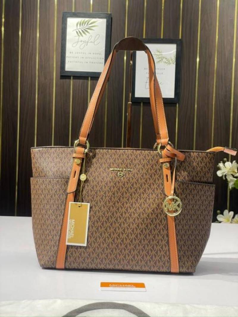 Michael Kors MK Sullivan Zipper Tote Bag Coffee Brown With Dustbag 3910 Coffee Brown