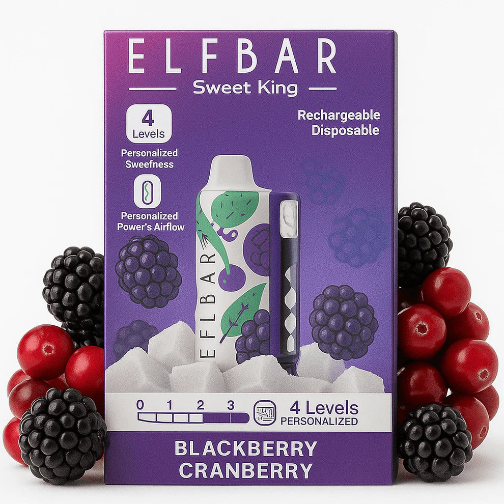 Elfbar sweet king new arrivals 30k puffs Blackberry cranberry