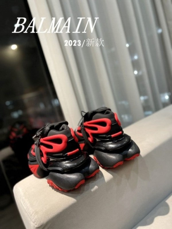 Balmain Unicorn Black Red Sneaker