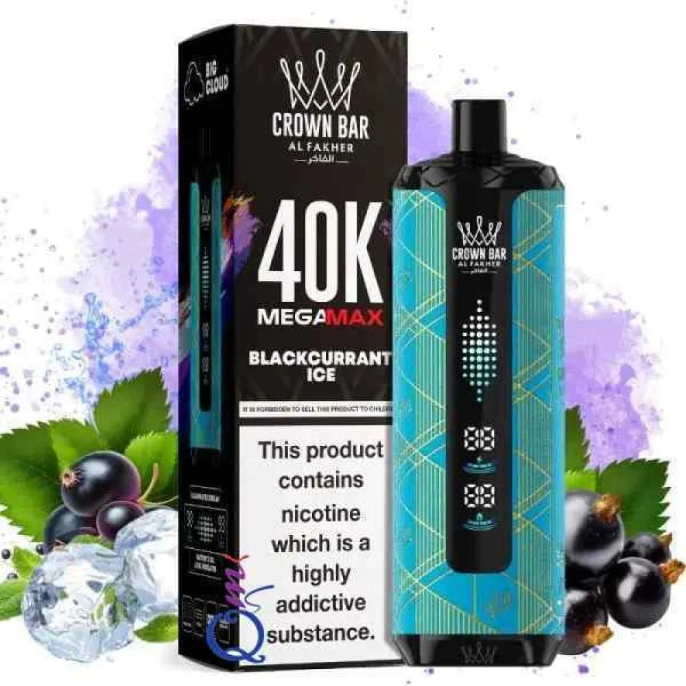 AL Fakher 40000 Puffs Crown Bar Mega Max blackcurrant ice